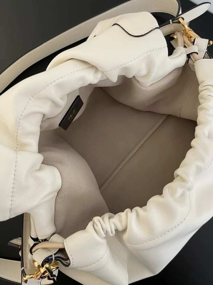 Fendi Baguette White Lambskin Bucket Bag product photo from LabelPicks