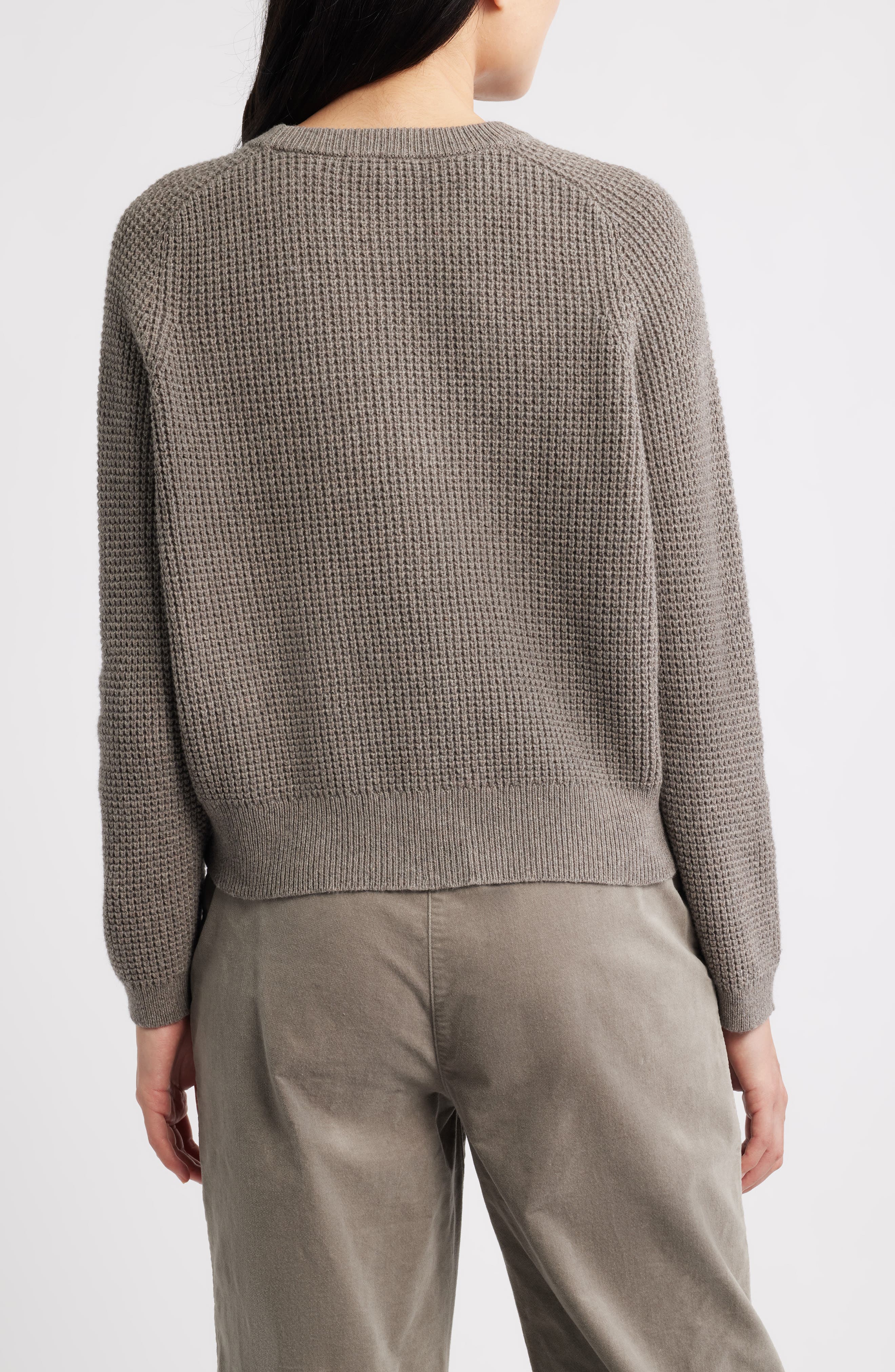 Eileen Fisher Organic Cotton & Cashmere Crewneck Sweater