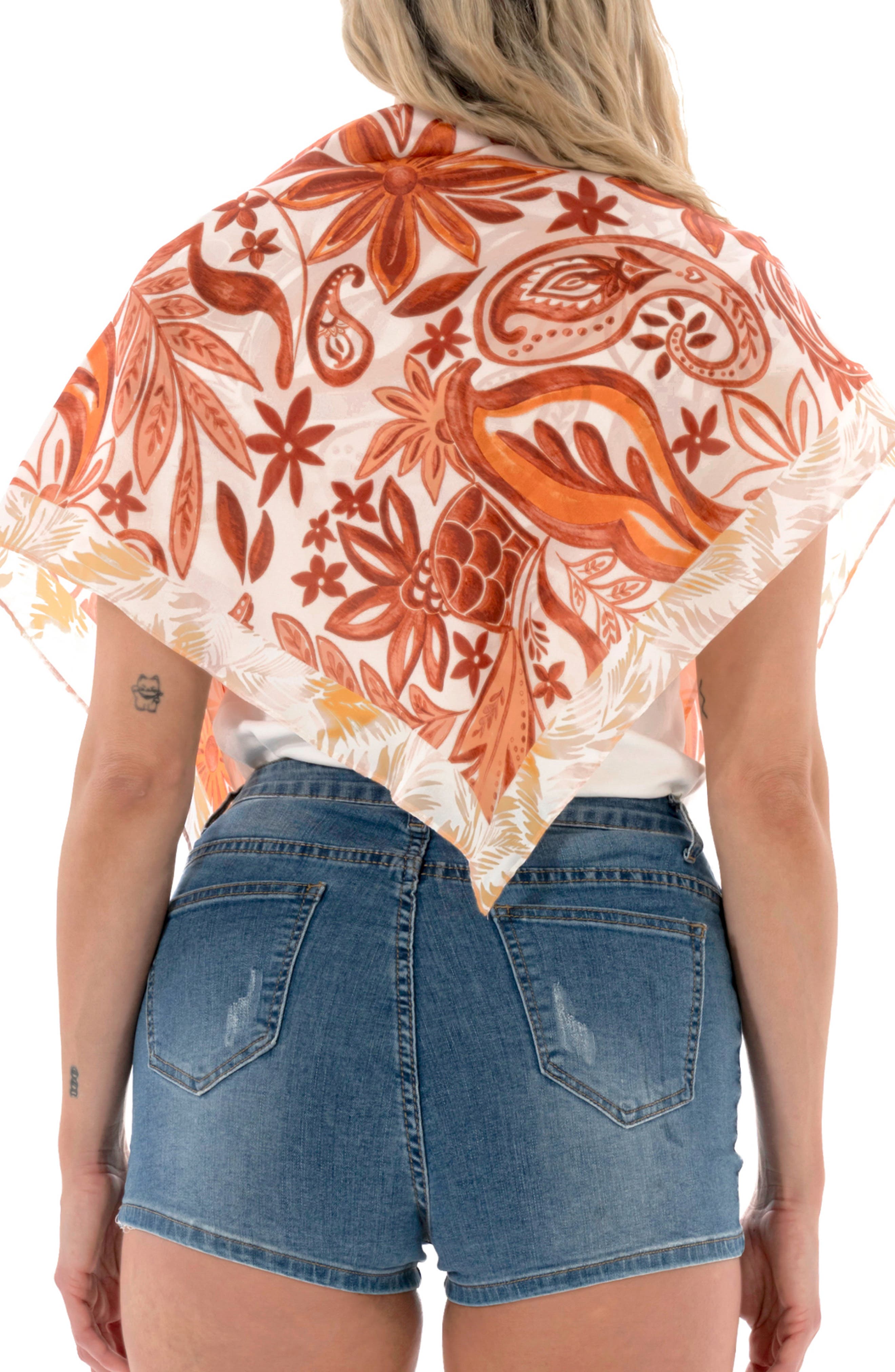 Nicole Miller Paisley Square Scarf