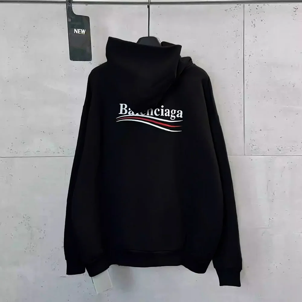 Letters Coke Wave Print Long Sleeve Hoodies