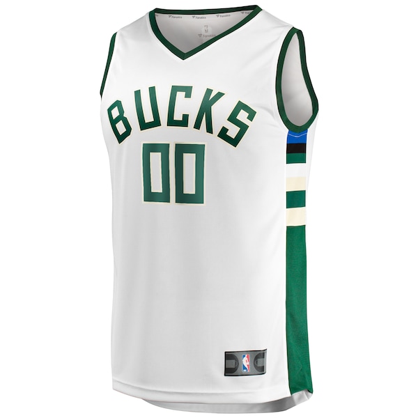 Milwaukee Bucks  Youth Fast Break Replica Custom Jersey - Association Edition - White