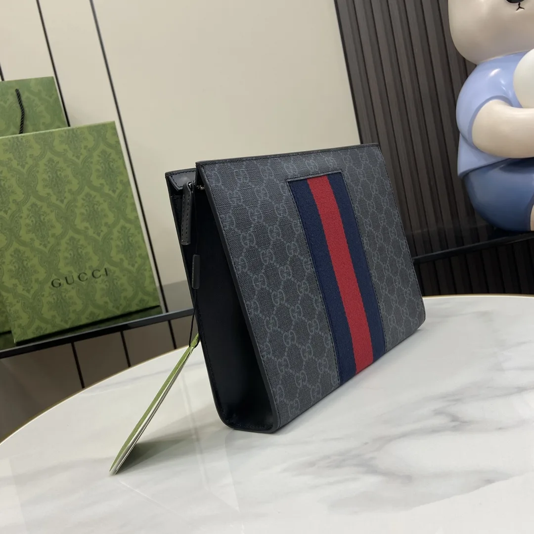 Gucci Black Ophidia GG Supreme Canvas Clutch product photo from LabelPicks