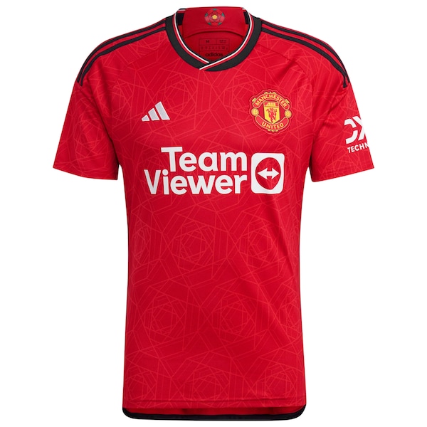 Manchester United adidas 2023/24 Home Replica Custom Jersey - Red