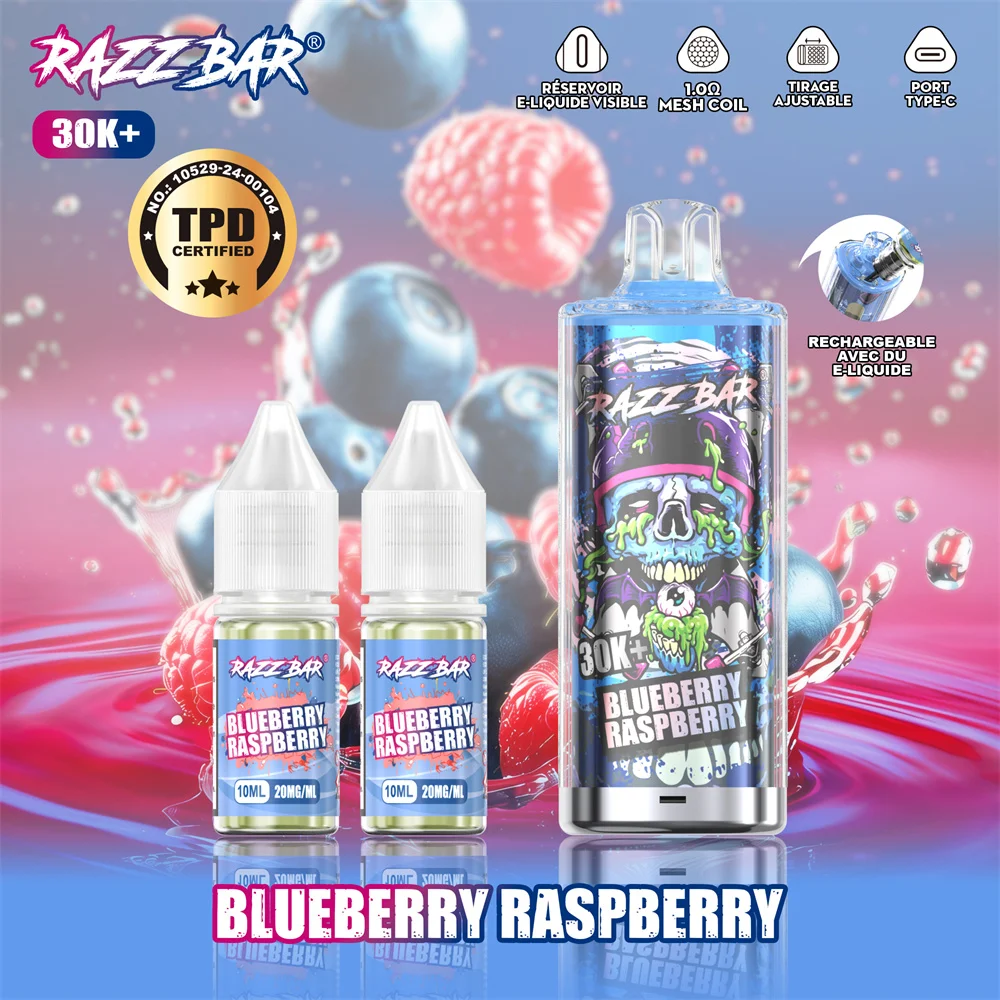 Razz Bar 30K+ Disposable Vape (2%, 30000 Puffs)