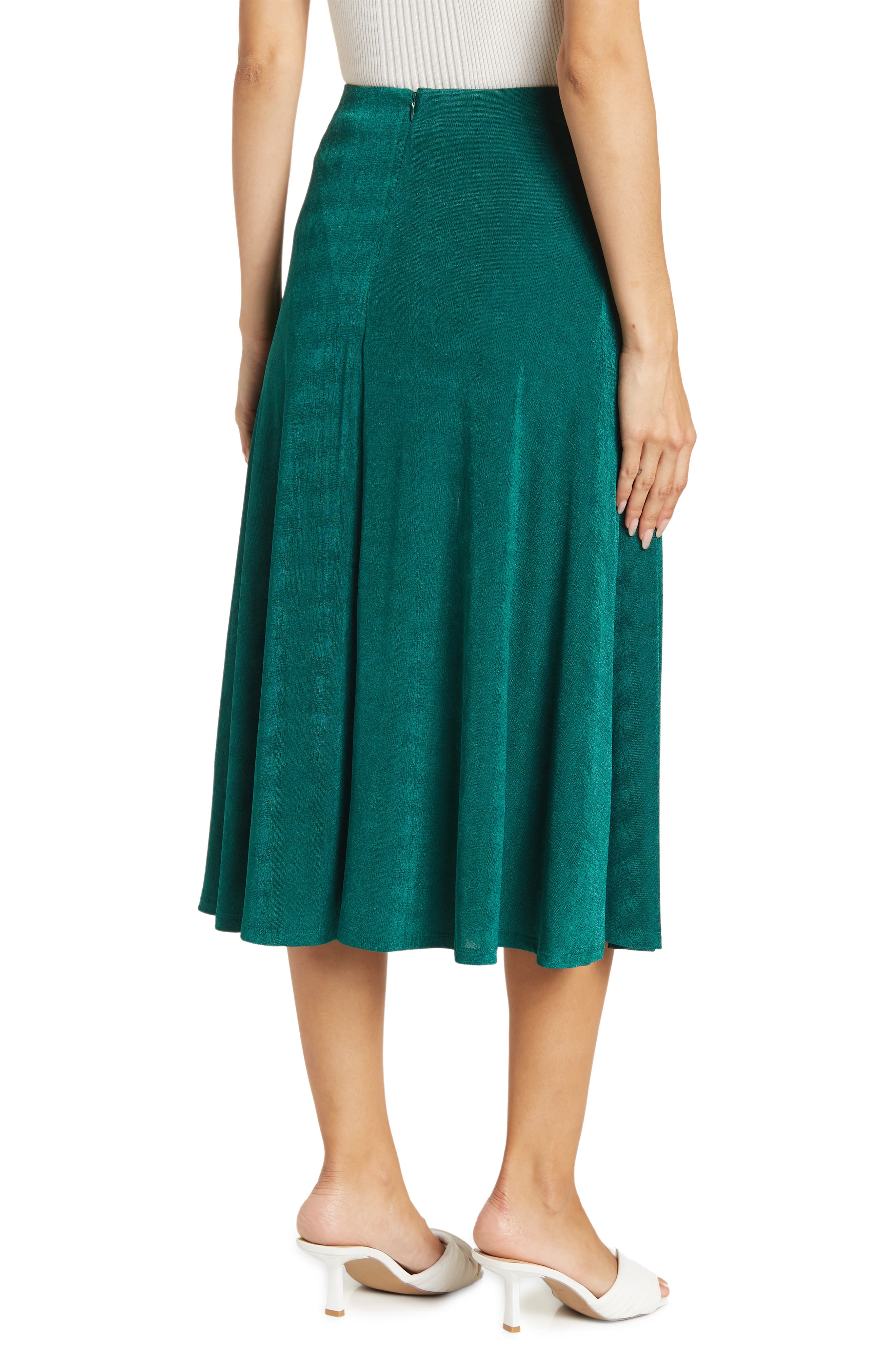 Alexia Admor Side Slit Midi Skirt