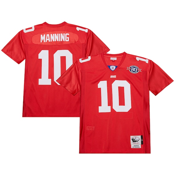Eli Manning New York Giants 2004  Authentic Throwback Retired Player Jersey - Red