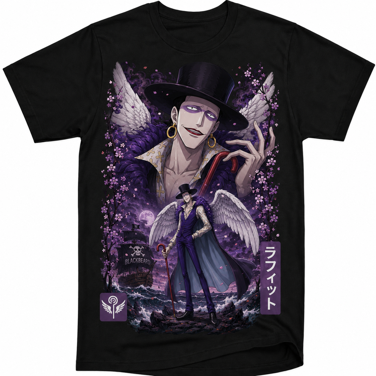 Remera Anime Laffitte One Piece Manga Corta