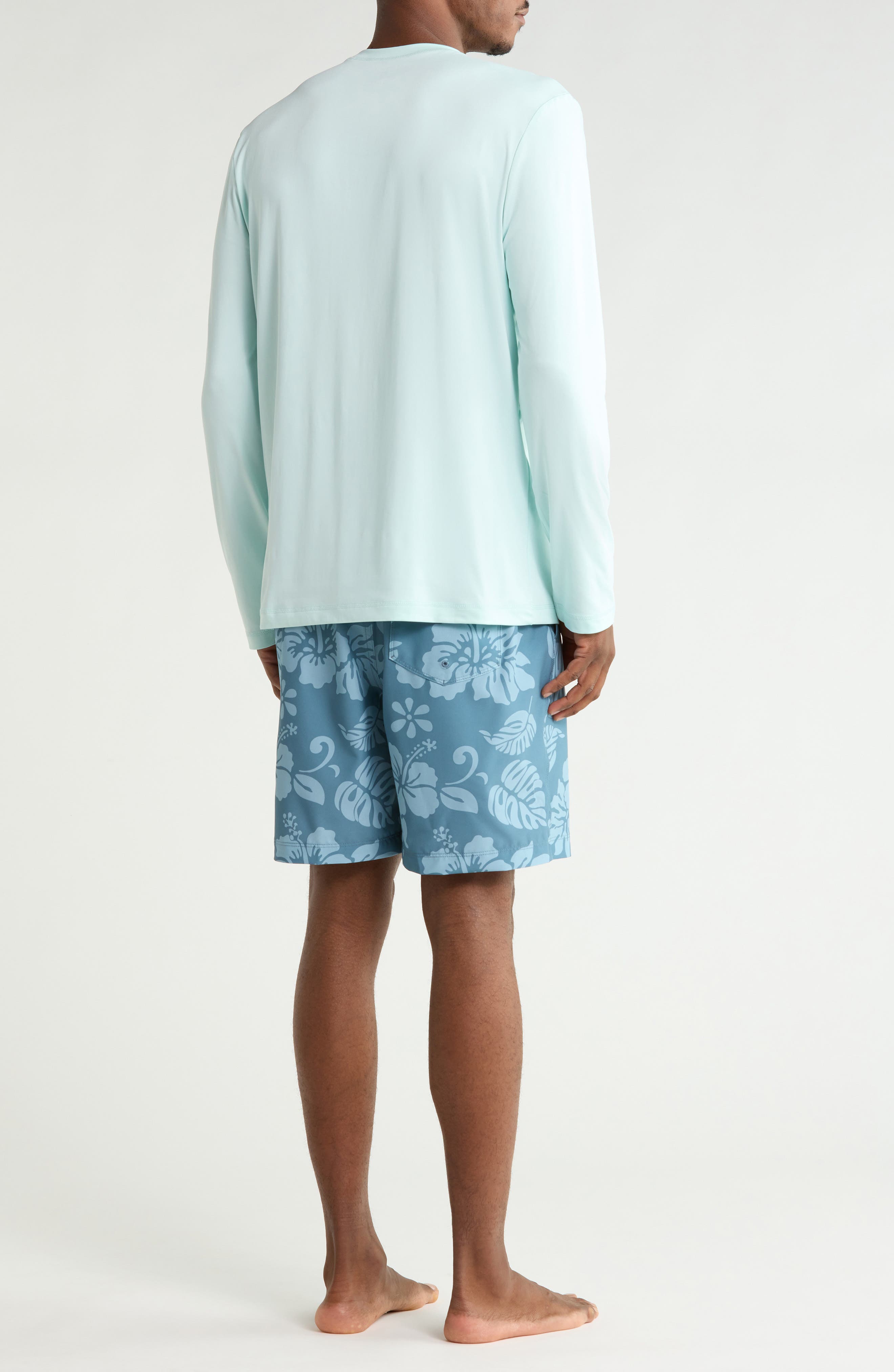 Hurley Long Sleeve T-Shirt & Swim Shorts Set