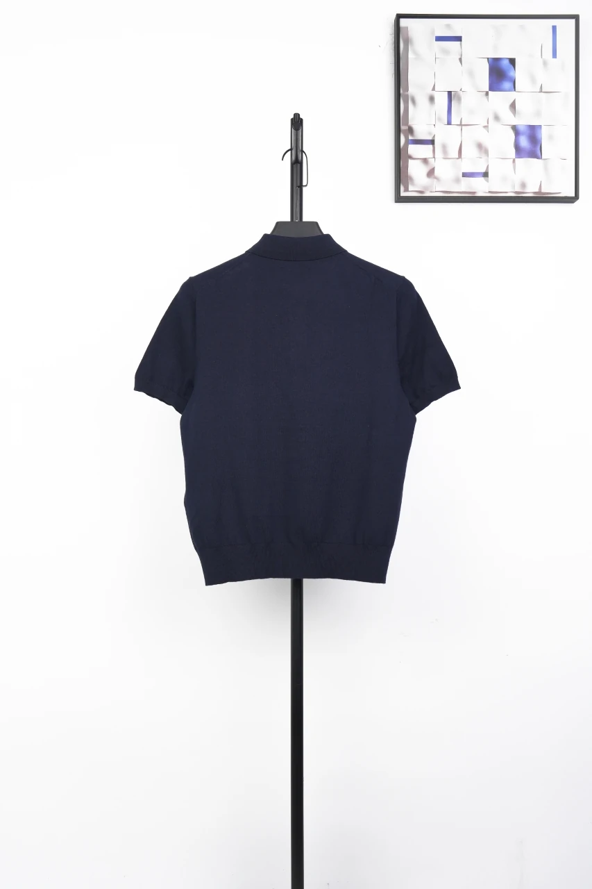 Ralph Lauren Navy Pony Embroidered Plain Knit Polo Shirt product photo from LabelPicks