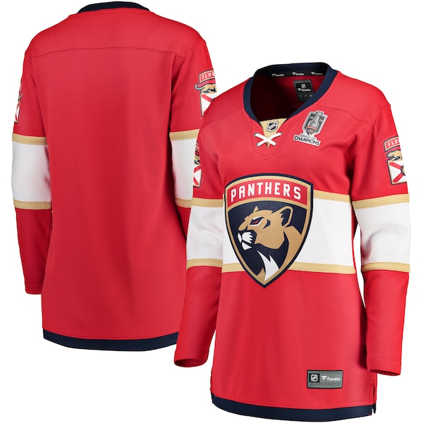 Florida Panthers  Women's Home 2024 Stanley Cup Champions Breakaway Jersey – Red