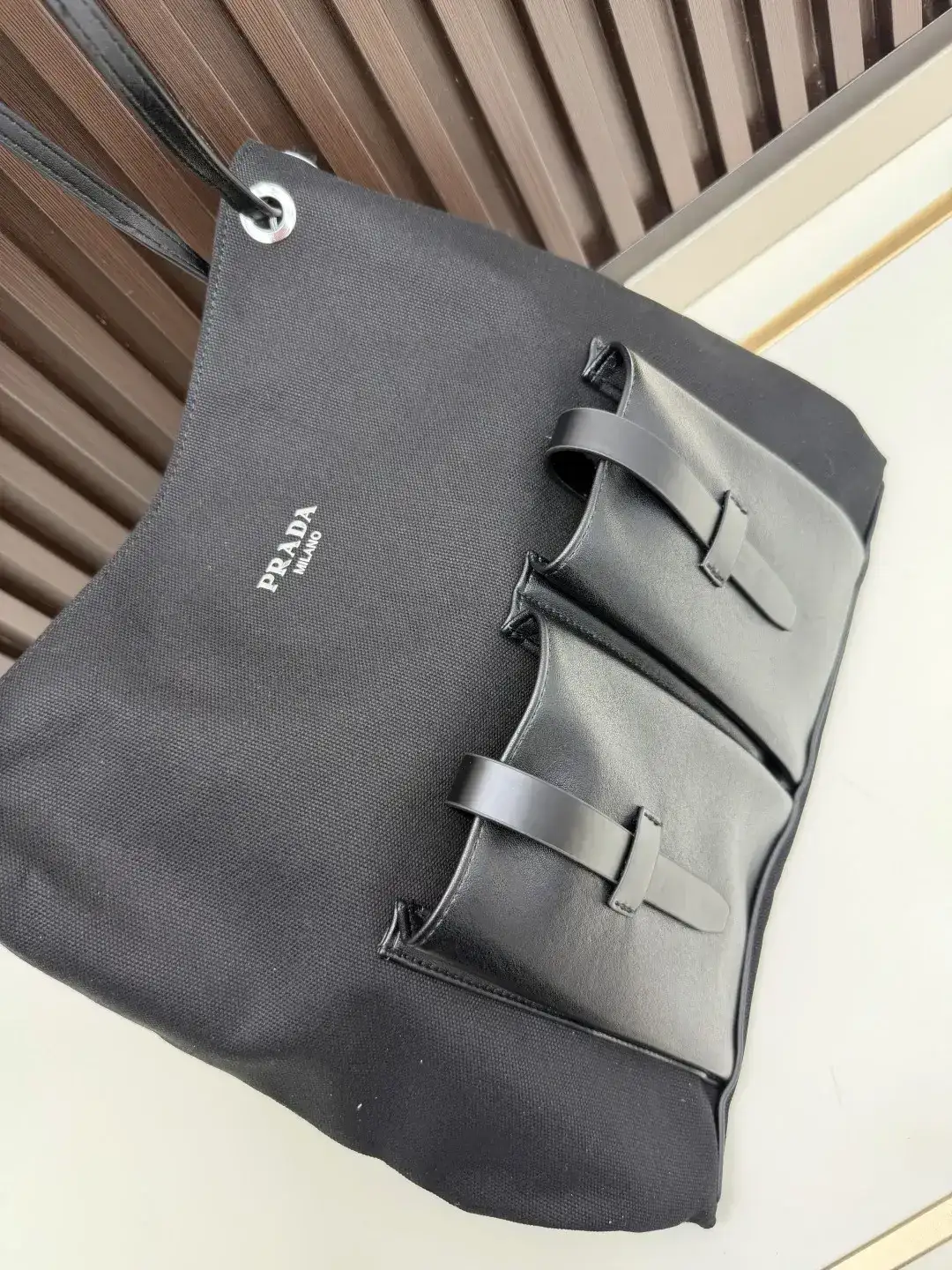Prada Black Calfskin Tote Bag product photo from LabelPicks