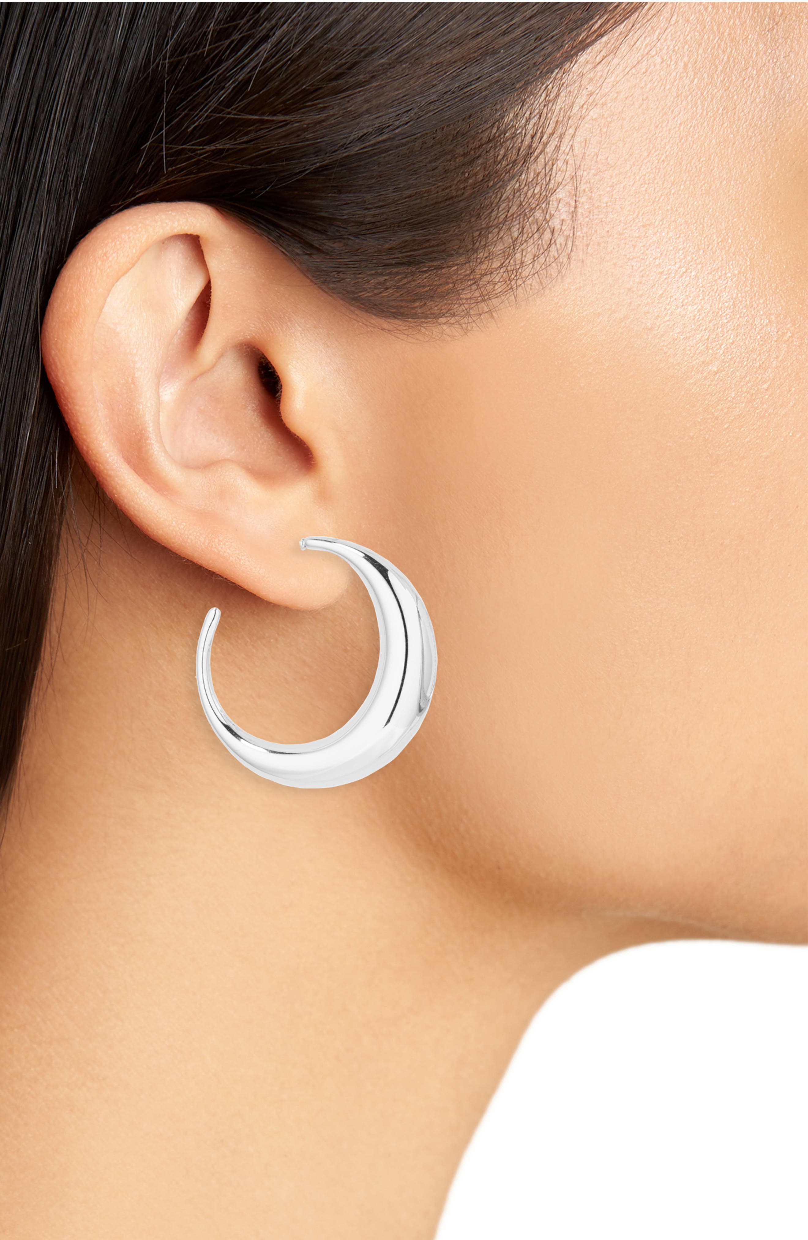ARGENTO VIVO Graduated Round Hoop Earrings