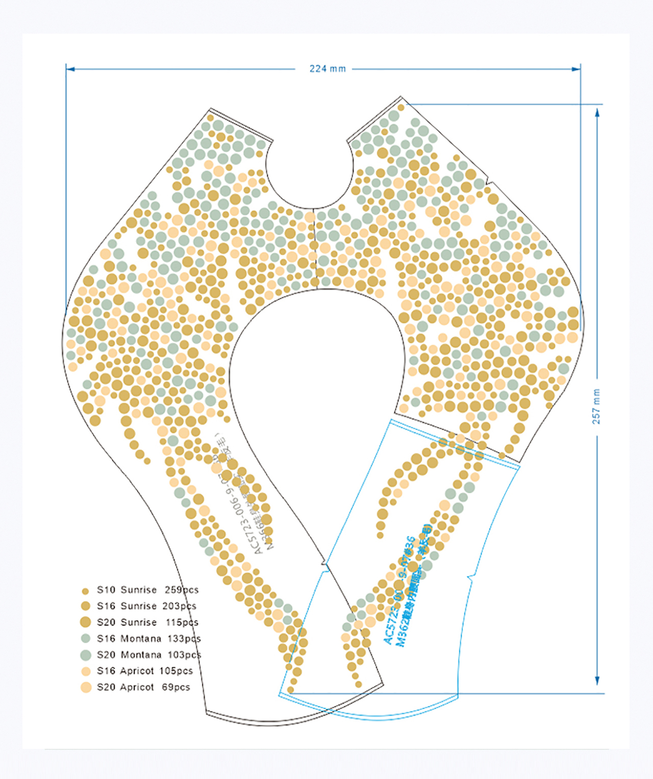 Bulk production of hotfix rhinestone transfers for athletic shoes - factory line