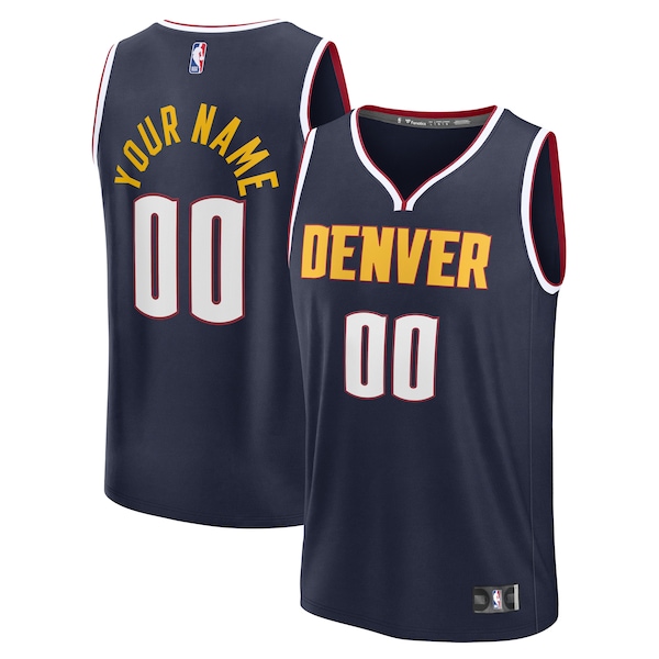 Denver Nuggets  Fast Break Custom Jersey Icon Edition - Navy/Blue