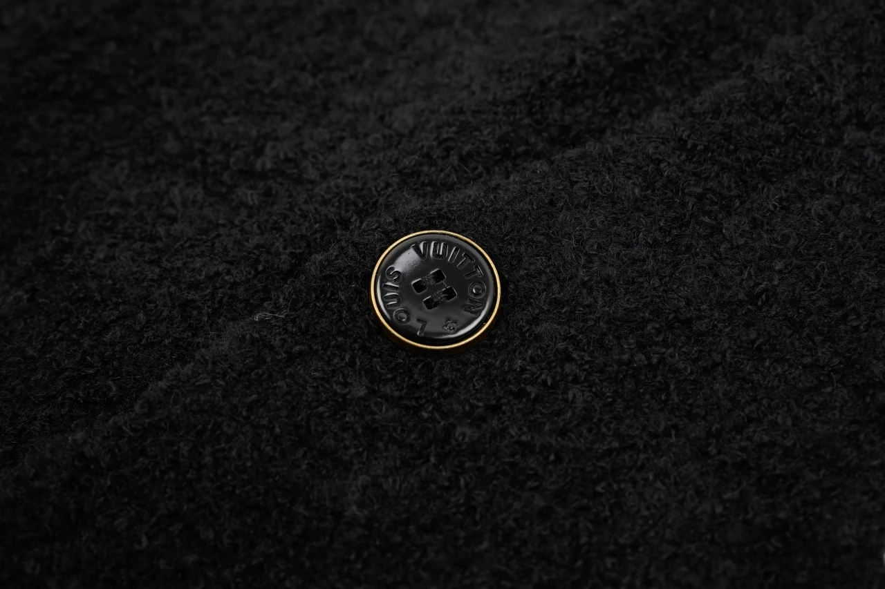 Louis Vuitton Black Intarsia Logo Wool Cardigan product photo from LabelPicks