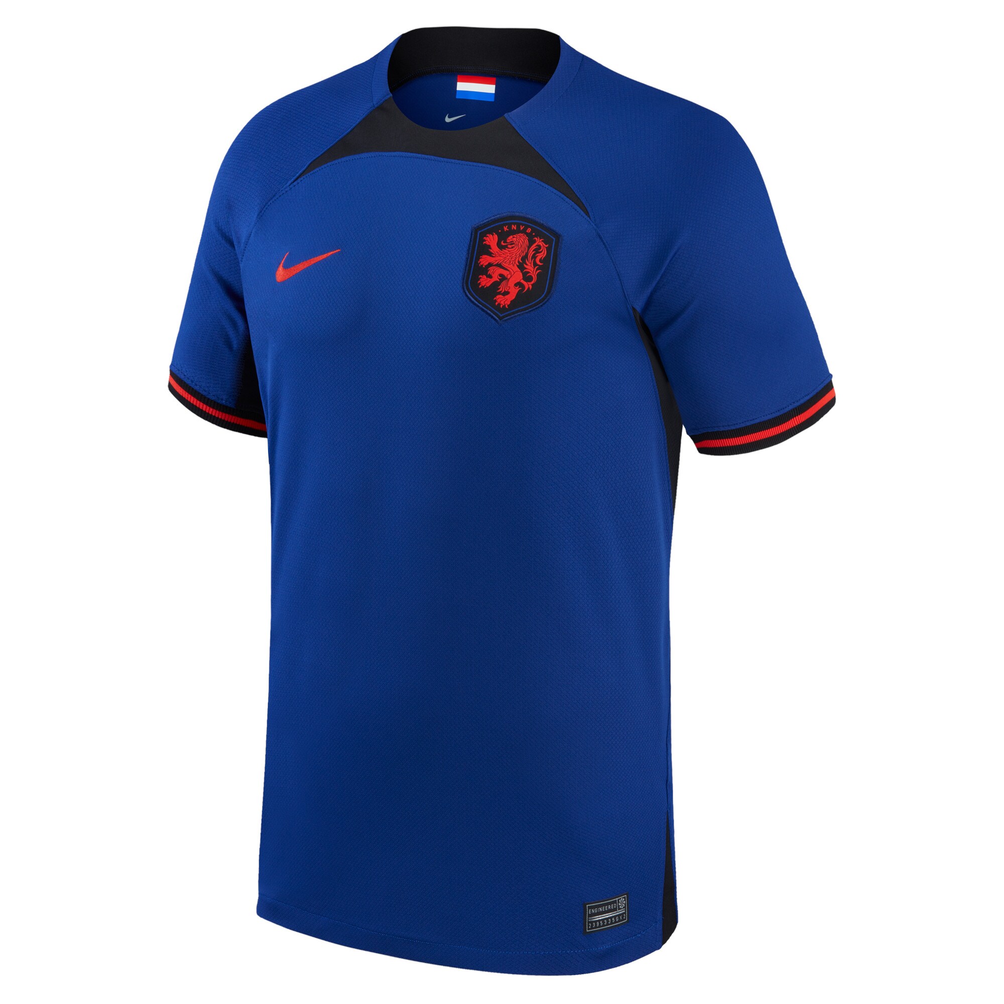Custom Netherlands National Team Nike 2022/23 Away Authentic Blank Jersey - Blue