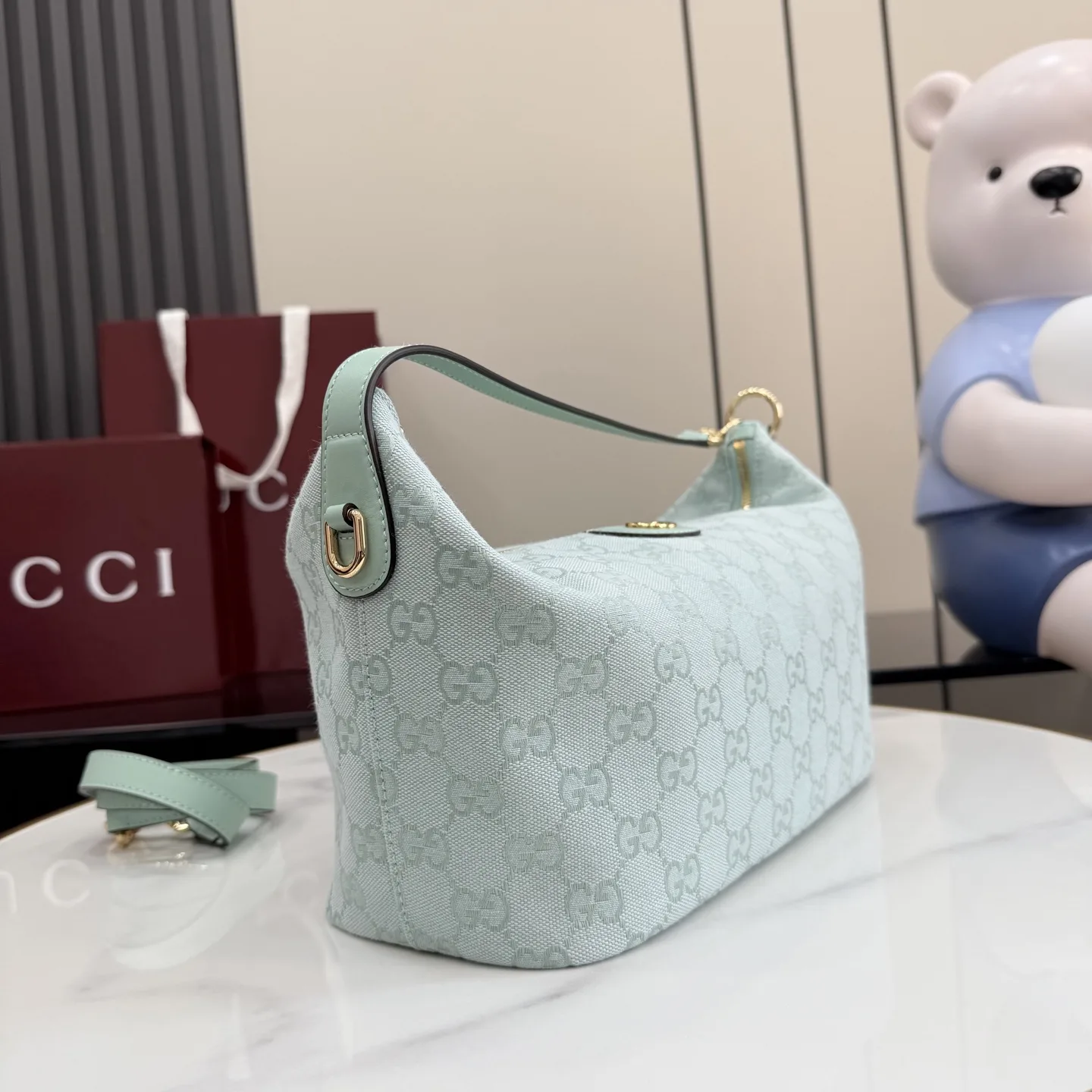 Gucci Blue GG Supreme Canvas Crossbody Bag product photo from LabelPicks