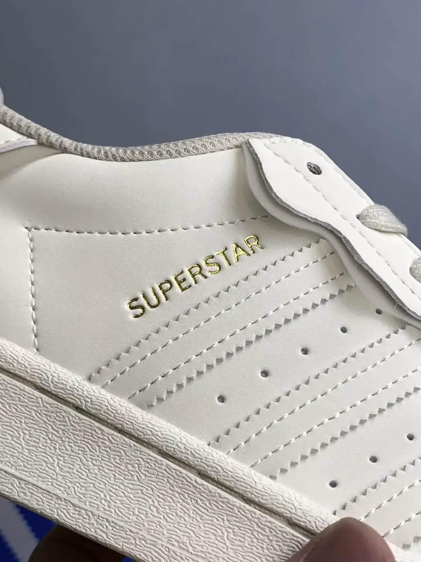 adidas Superstar Cloud White Metallic Gold Shoes product photo from LabelPicks
