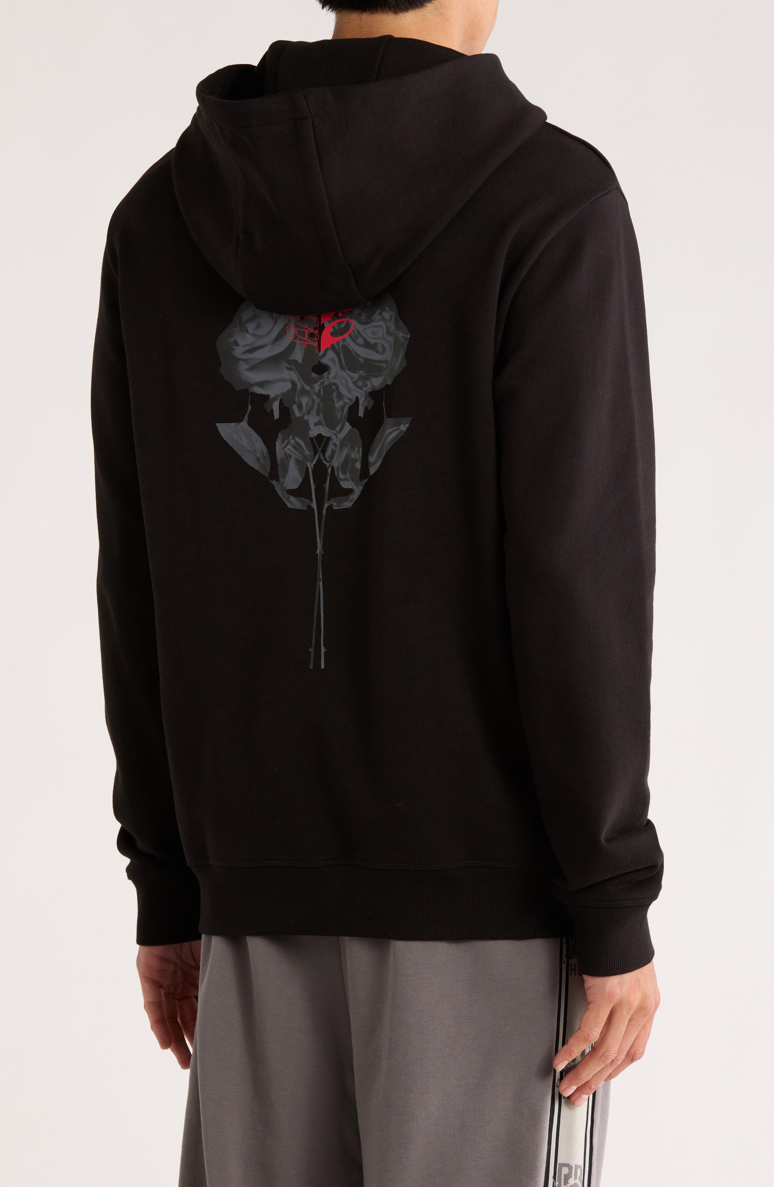 HUGO Darrett Stacked Logo Graphic Hoodie