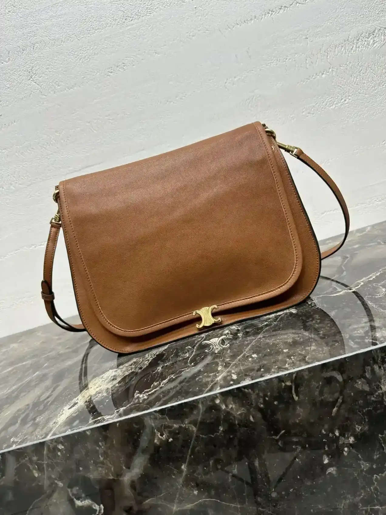 Celine Lambskin Triomphe Crossbody Bag product photo from LabelPicks