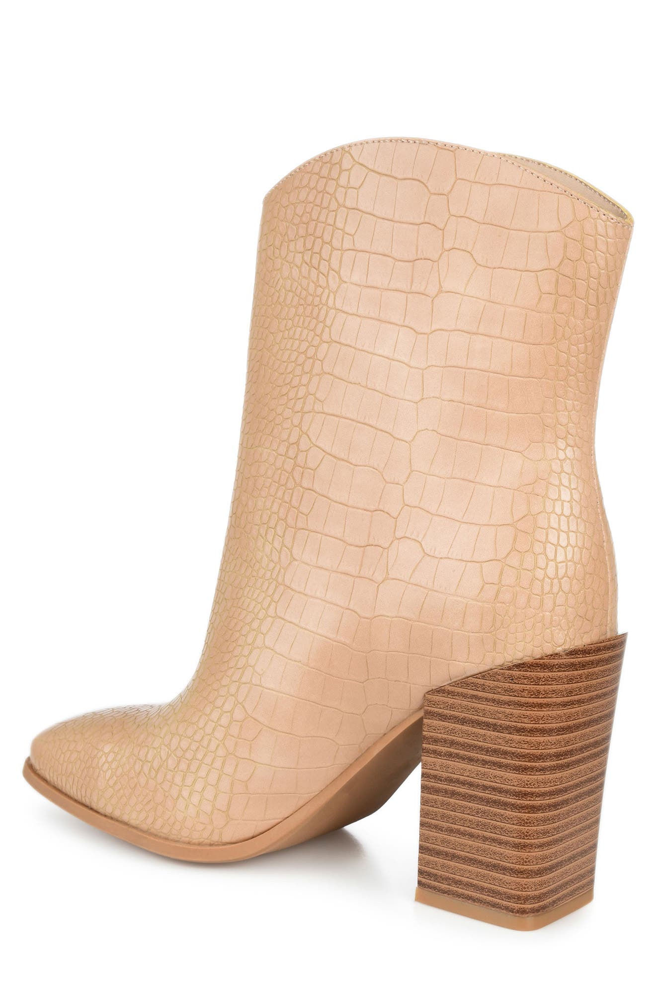 Journee Collection Brekkin Croc Embossed Western Bootie