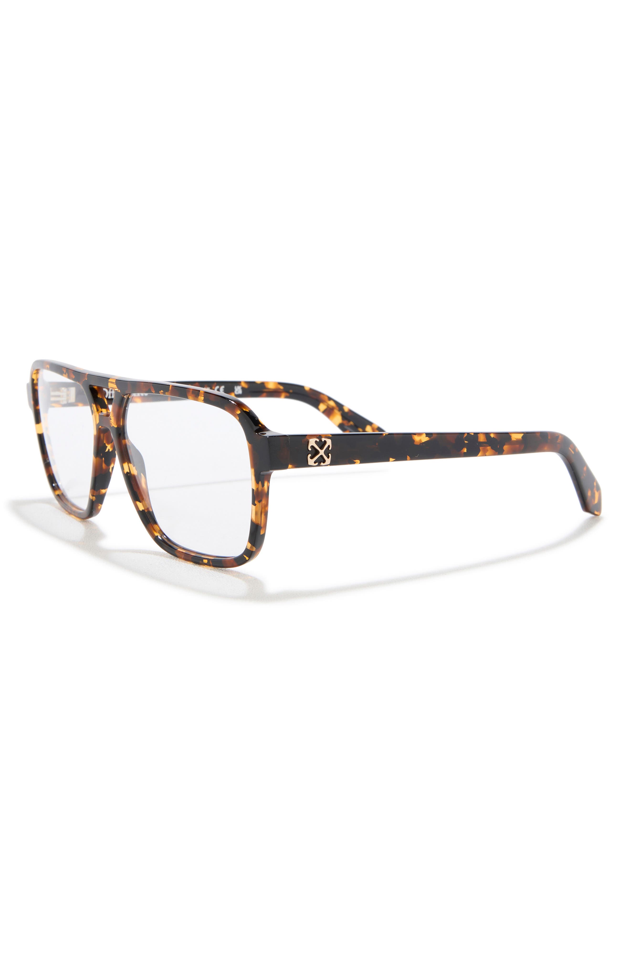 Off-White Havana Square Sunglasses