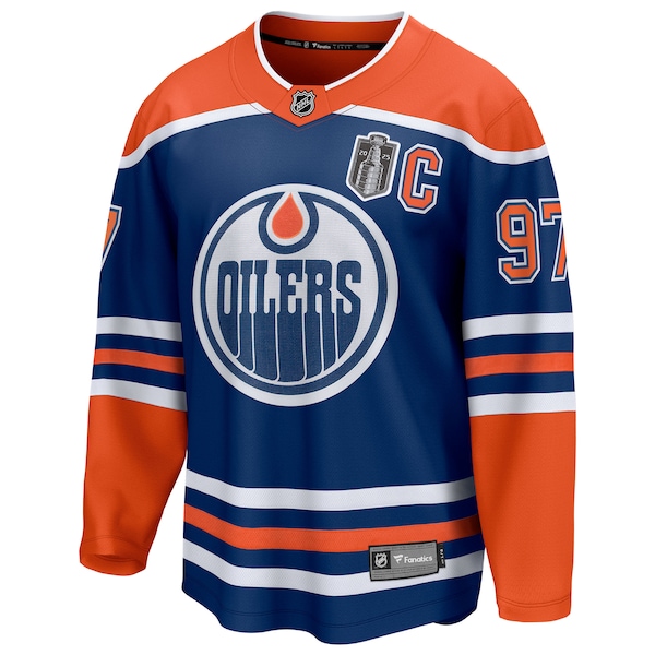 Connor McDavid Edmonton Oilers  2025 Stanley Cup Final Home Breakaway Jersey - Royal