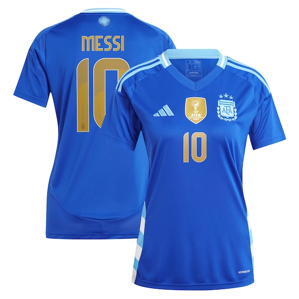Lionel Messi Argentina National Team adidas Women's 2024 Away Replica Player Jersey - Blue/White