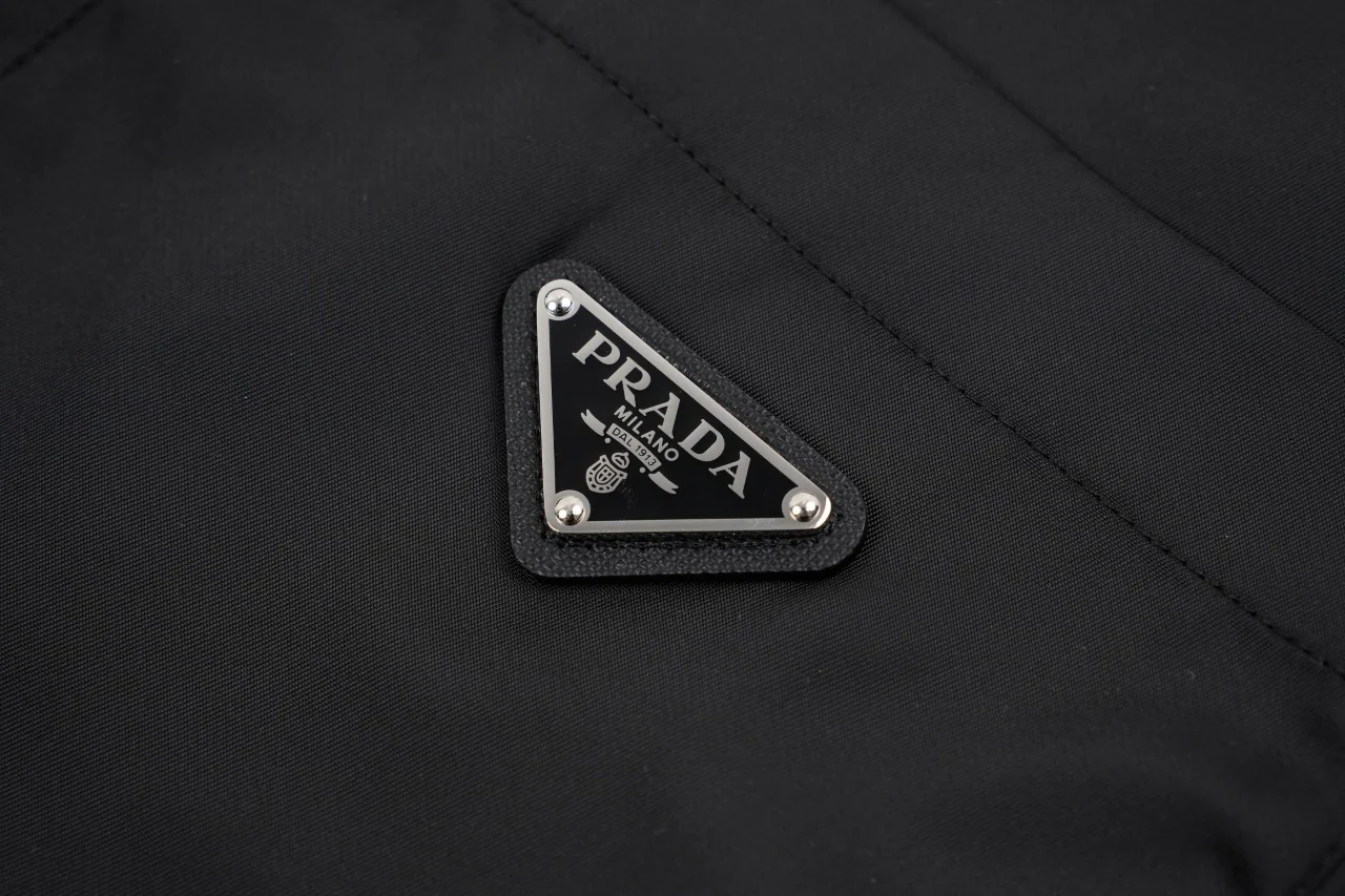 Prada Black Re-Nylon Pocket Shirt Jacket product photo from LabelPicks
