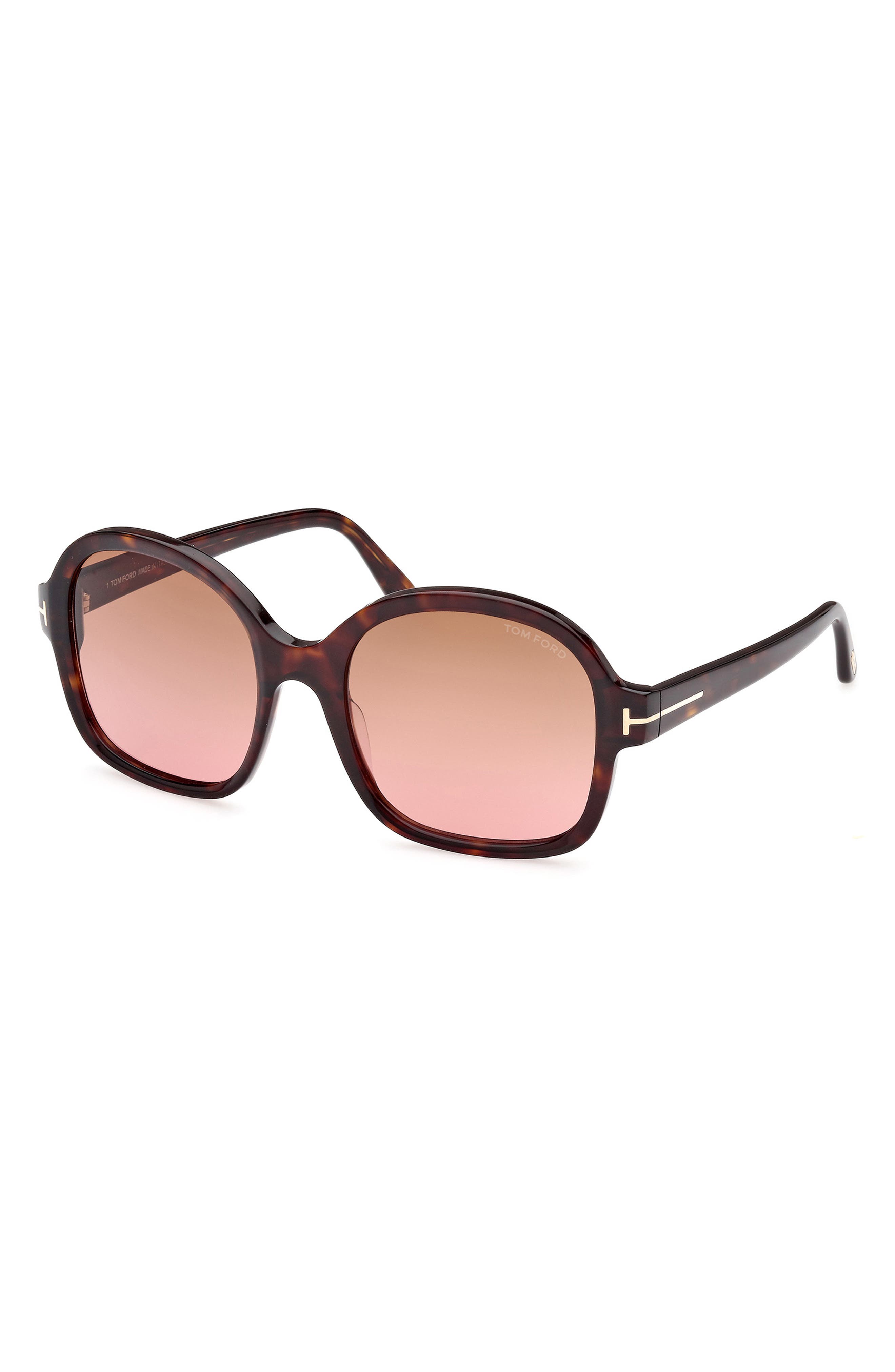 TOM FORD Hanley 57mm Butterfly Sunglasses