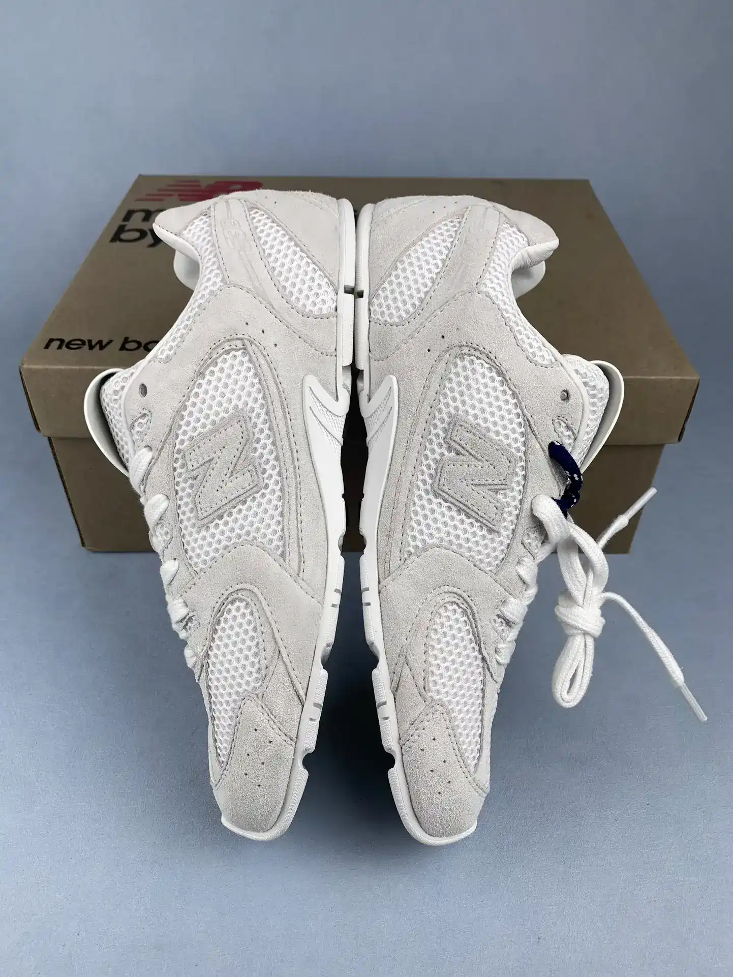 New Balance X Miu Miu 530 suede and mesh sneakers product photo from LabelPicks