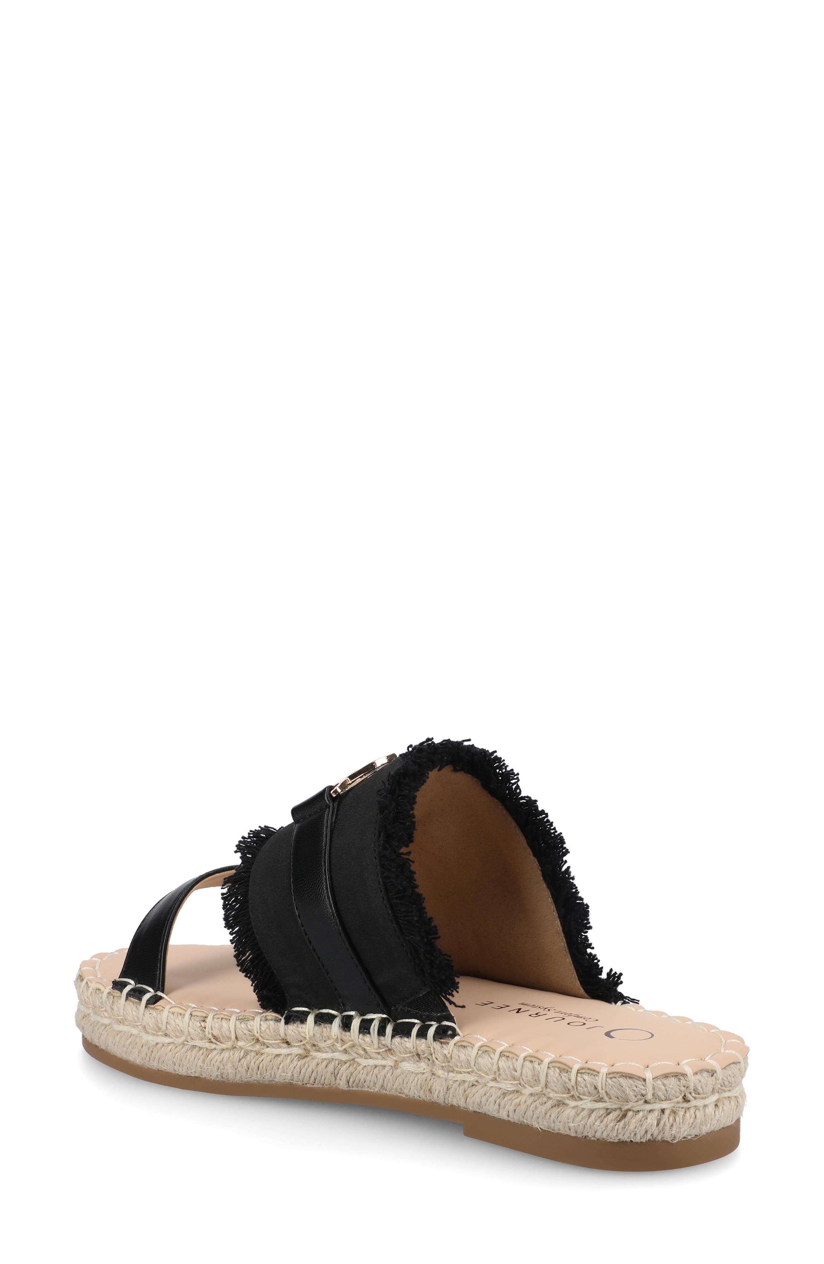 Journee Collection Keelee Espadrille Slide Sandal