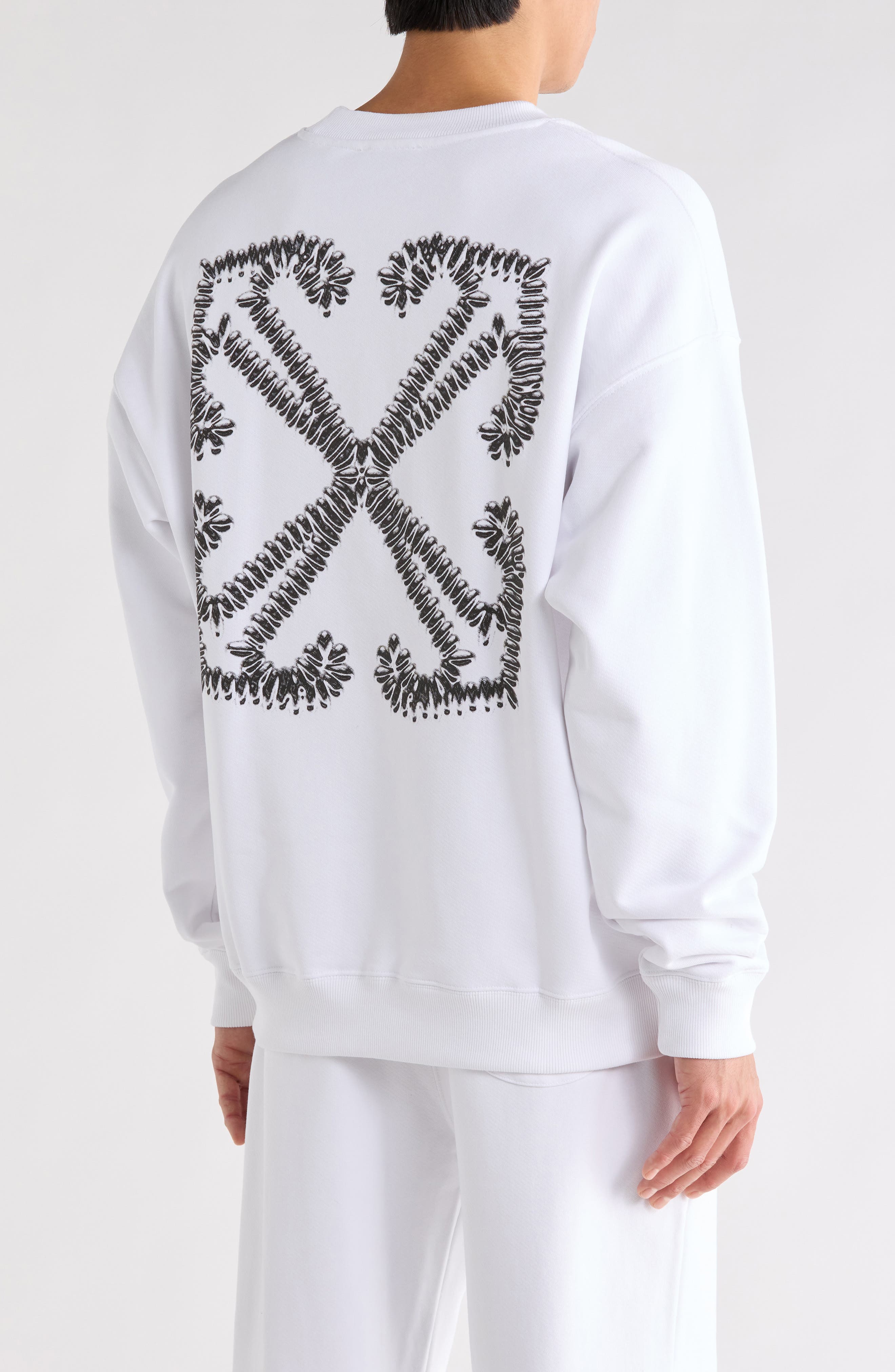 Off-White Tattoo Arrow Skate Crewneck Sweater