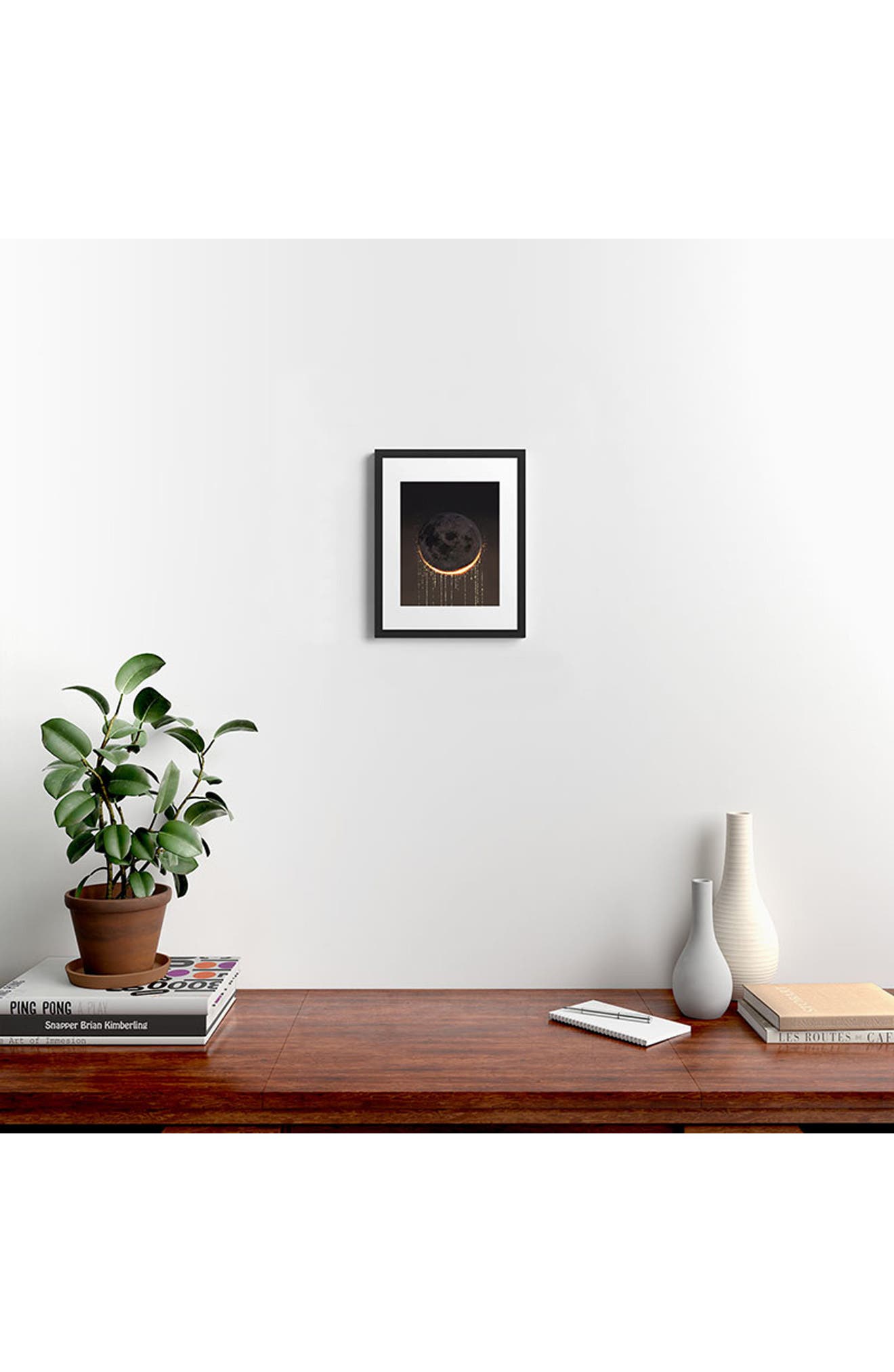 Deny Designs 'Eclipse' by Emanuela Carratoni Framed Wall Art