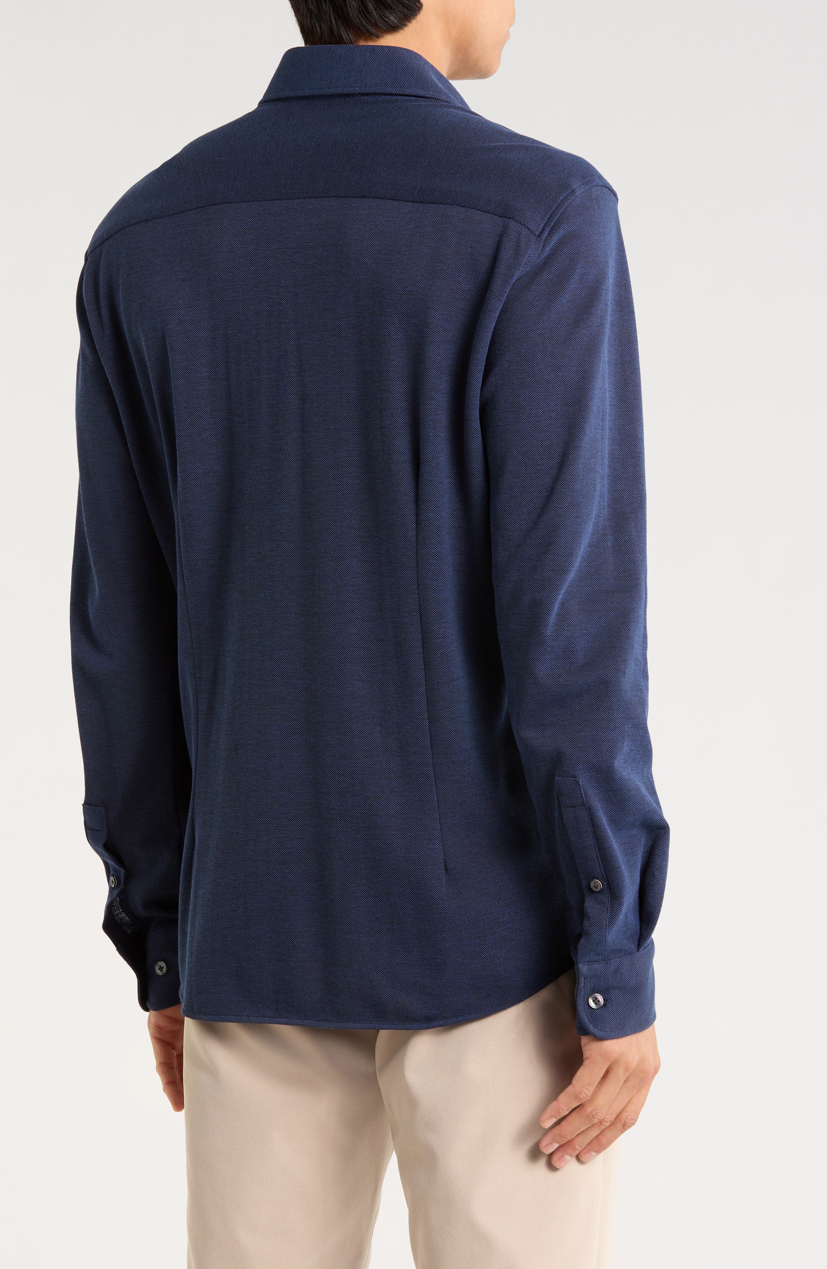 Jack Victor Bernard Long Sleeve Knit Shirt