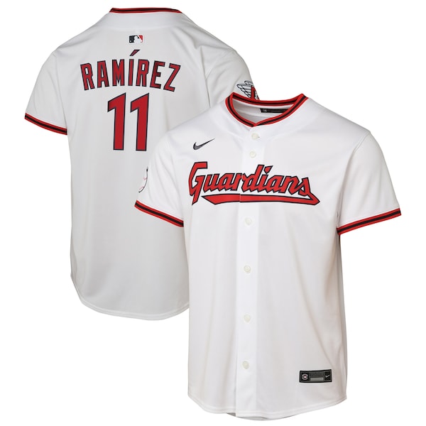 Jose Ramirez Cleveland Guardians Nike Youth Home Limited Player Jersey - White/Cobalt