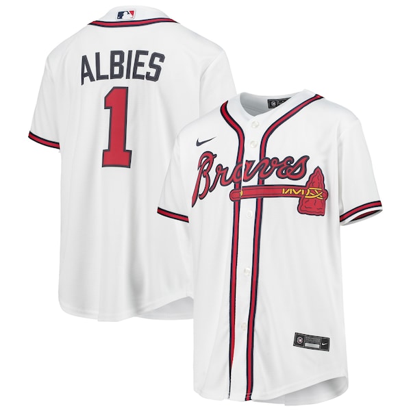 Ozzie Albies Atlanta Braves Nike Youth Alternate Replica Player Jersey - White