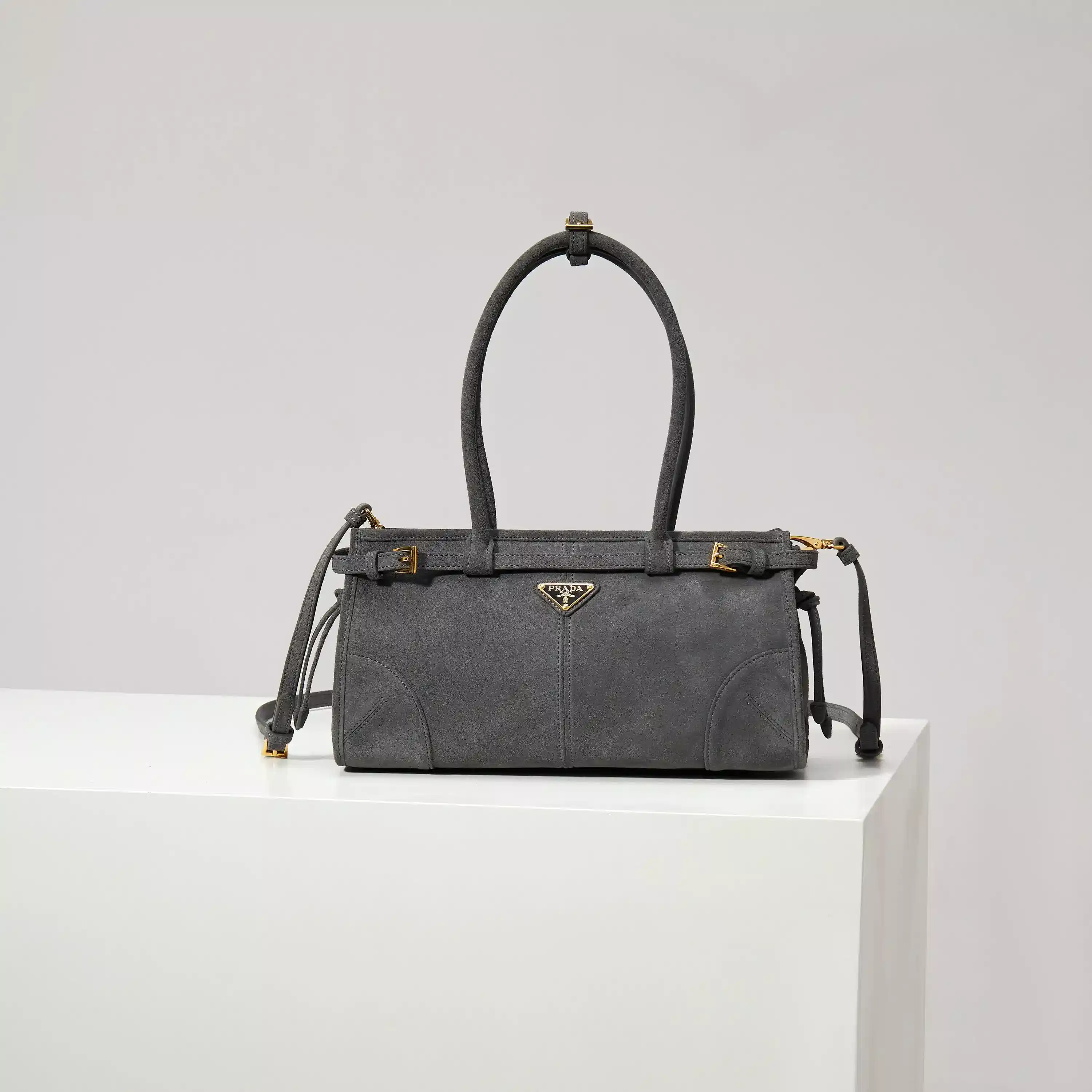 Prada Grey Top Handle Bag product photo from LabelPicks