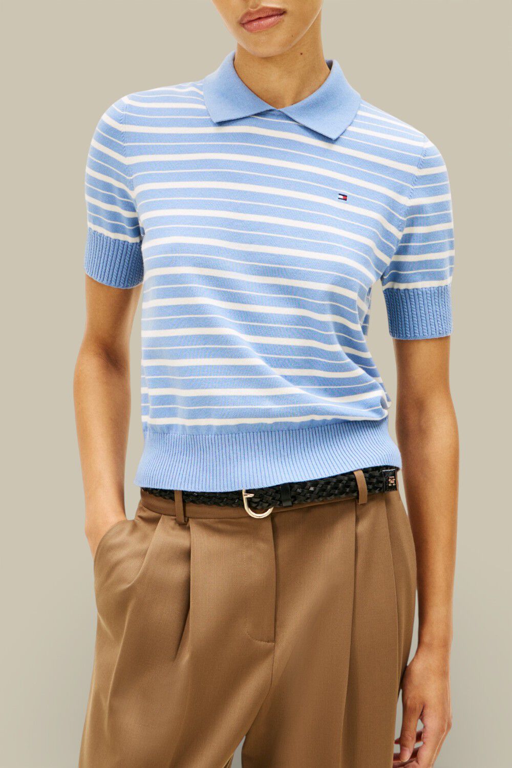 TOMMY HILFIGER חולצת פולו פסים