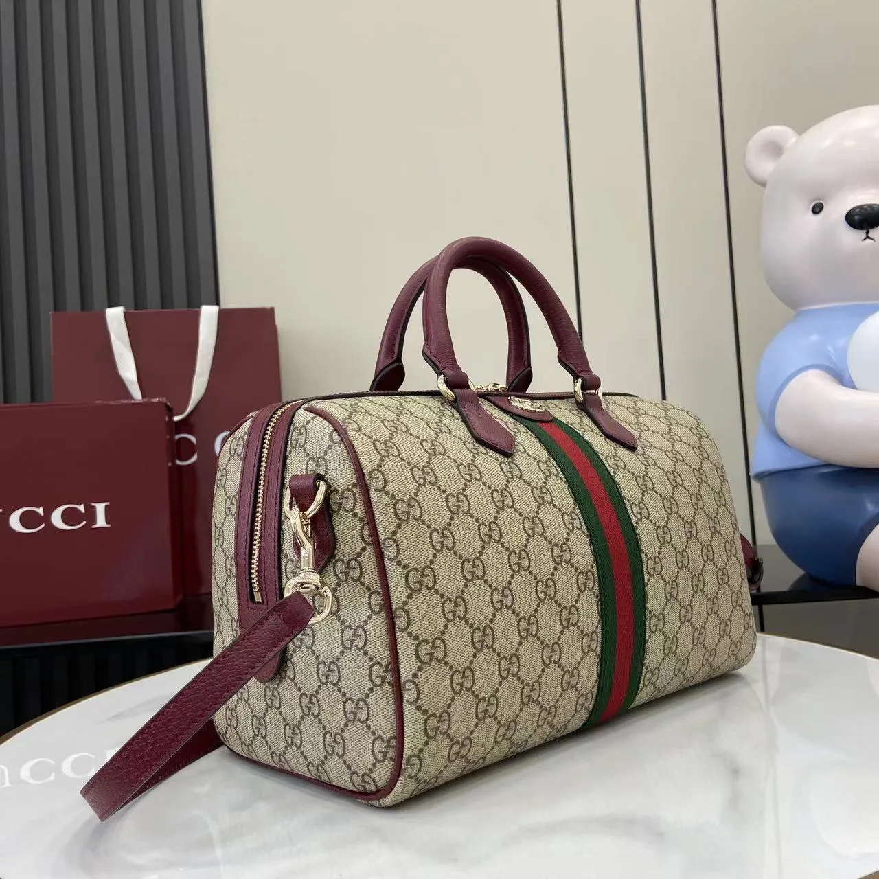 Gucci Brown Ophidia Top Handle Bag product photo from LabelPicks