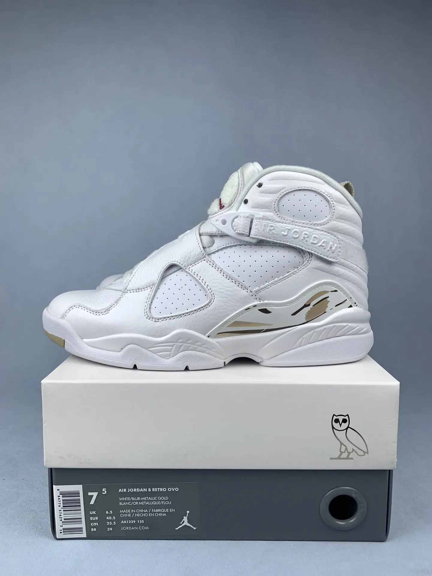 OVO x Air Jordan 8 Retro “White” Shoes product photo from LabelPicks
