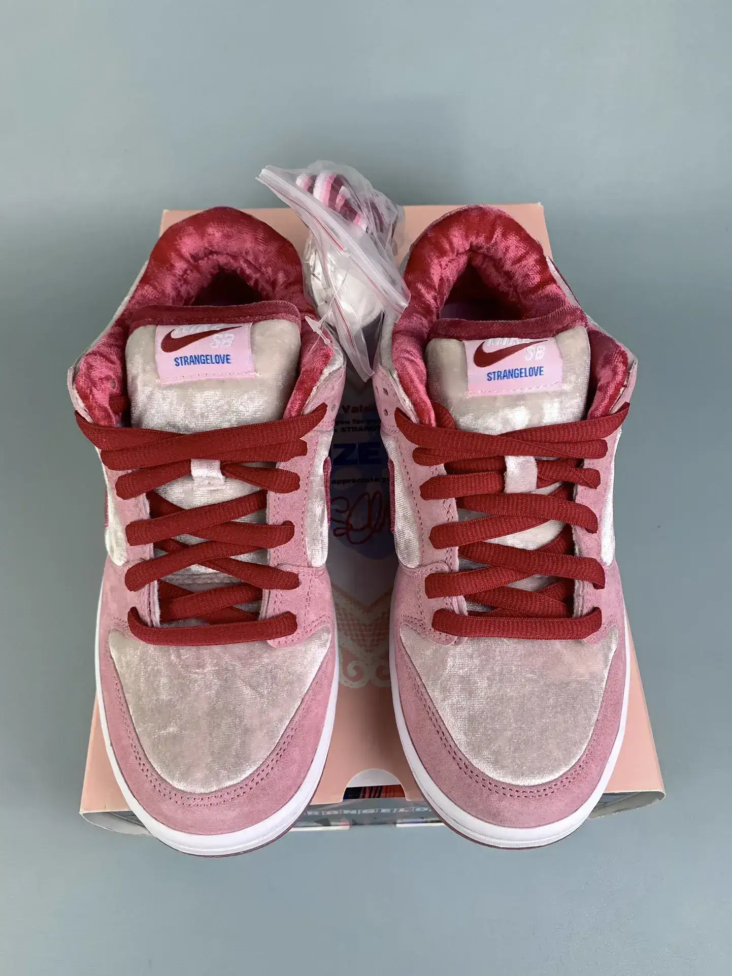 StrangeLove x Nike SB Dunk Low “Valentine’s Day” Skate Shoes product photo from LabelPicks