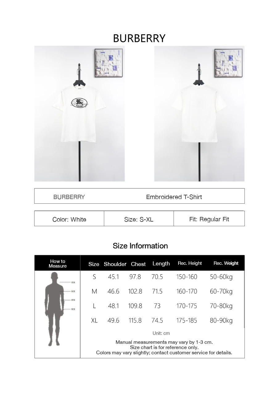 Burberry White Oval Badge Embroidered T-Shirt product photo from LabelPicks