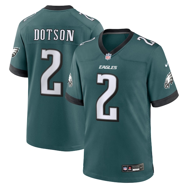 Jahan Dotson Philadelphia Eagles Nike Team Game Jersey - Midnight Green