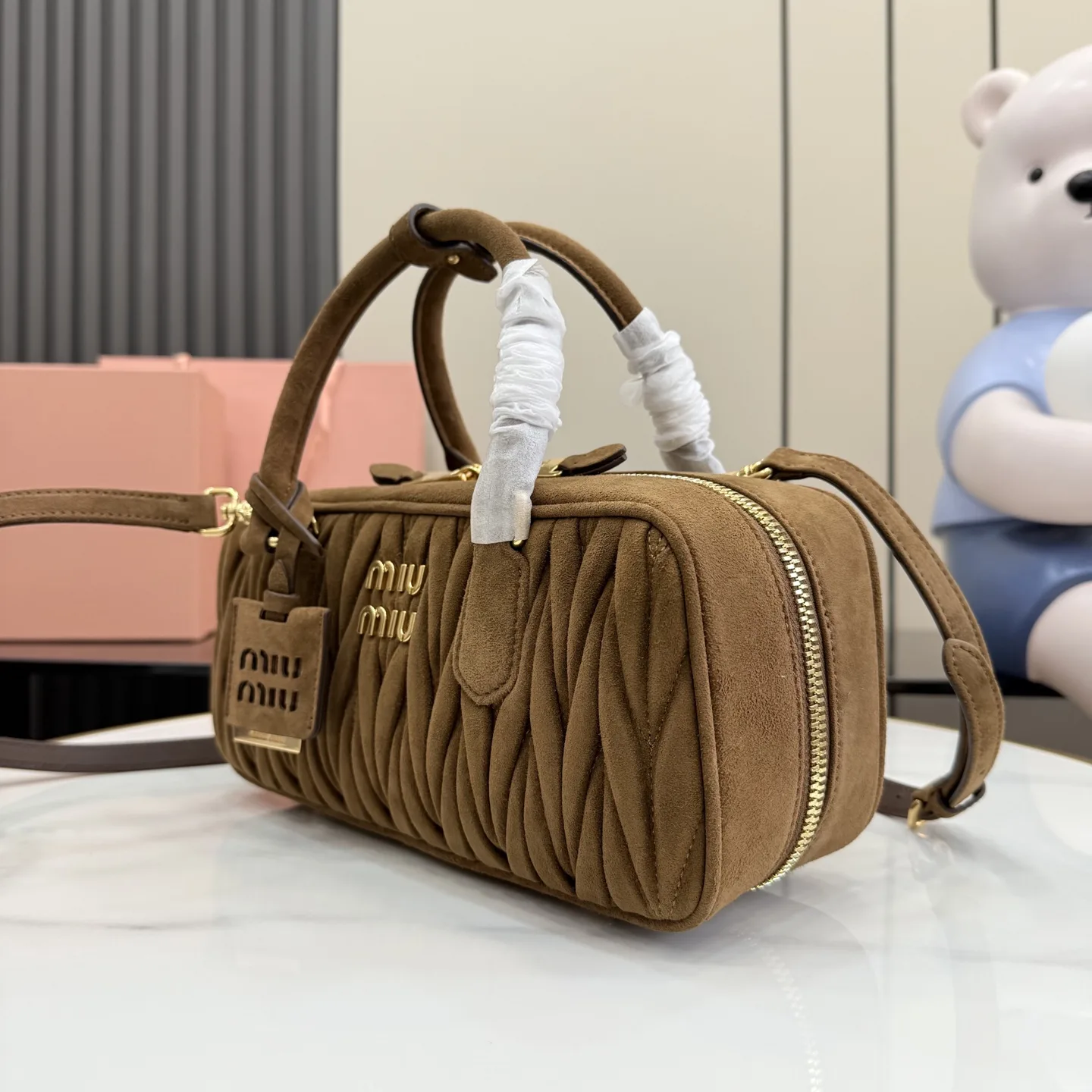 Miu Miu Matelasse Lambskin Top Handle Bag product photo from LabelPicks