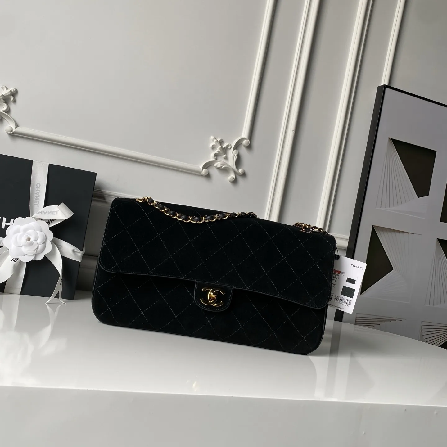 Chanel Classic Flap Suede Leather Shoulder Bag product photo from LabelPicks