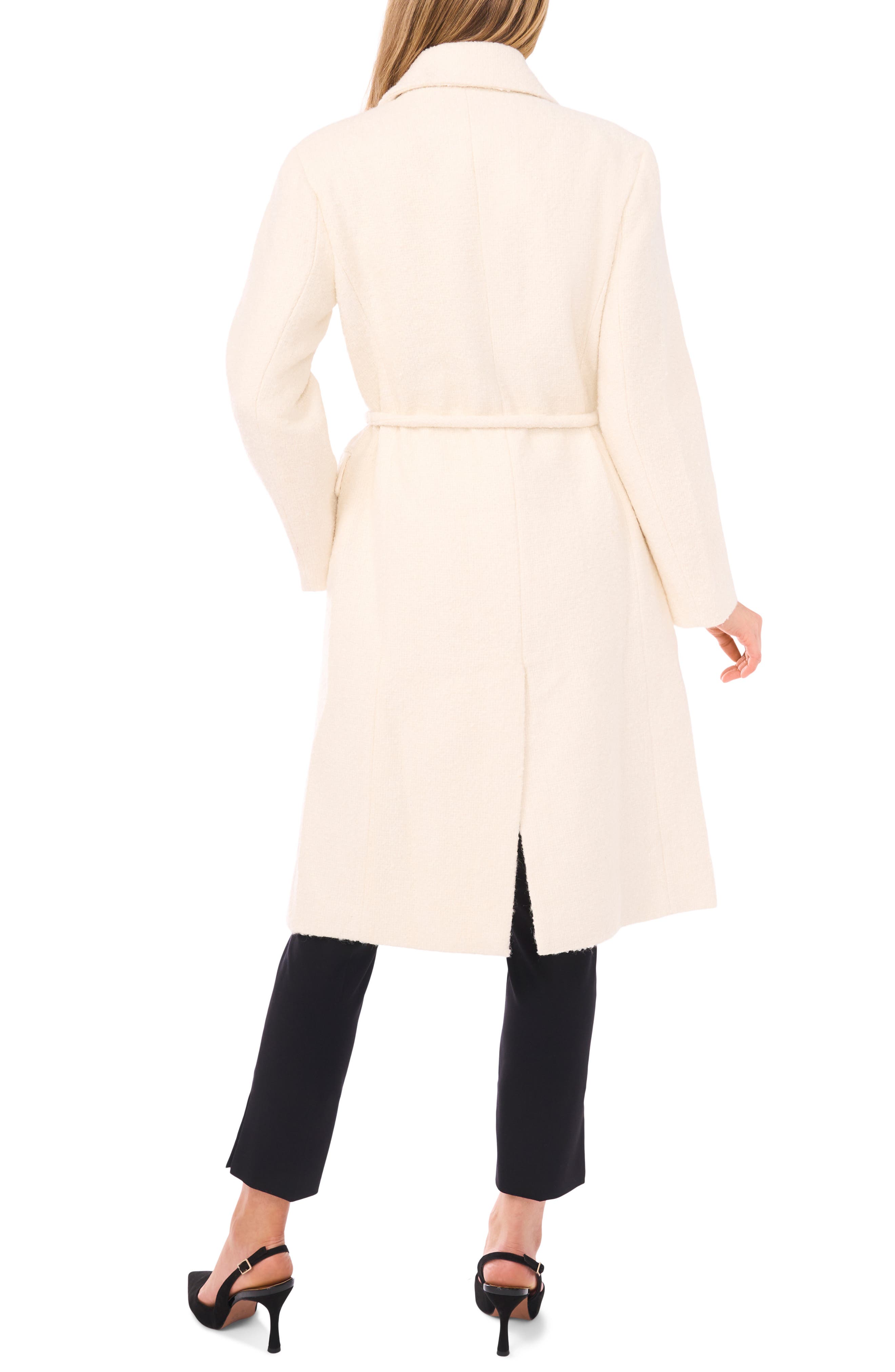 Halogen® Double Breasted Bouclé Coat