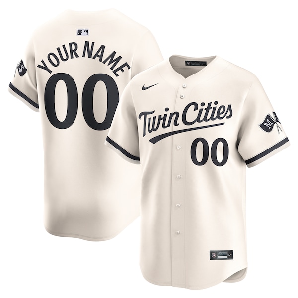 Minnesota Twins Nike  Alternate Limited Custom Jersey – Cream