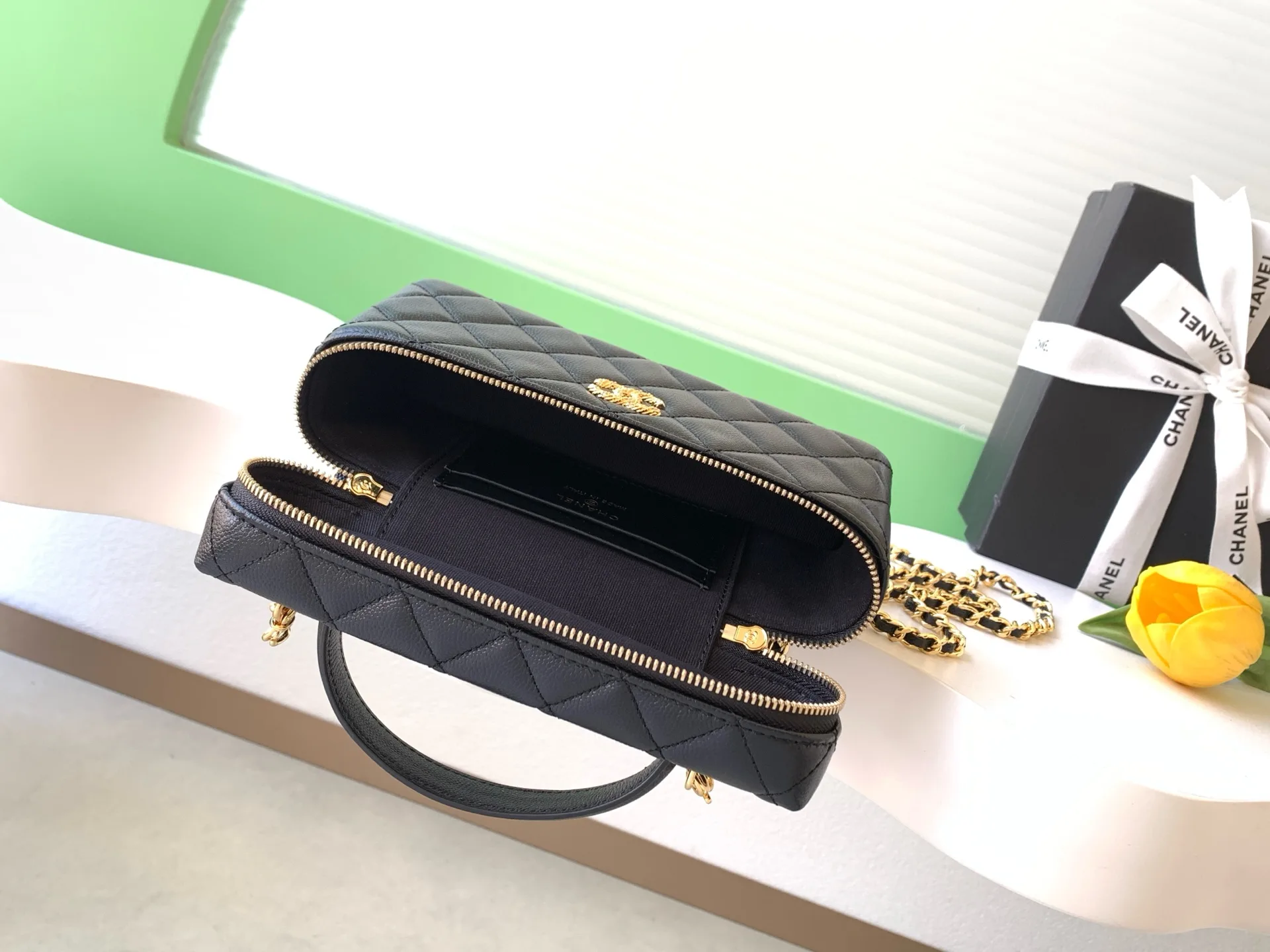 Chanel Black Quilted Leather Crossbody Bag product photo from LabelPicks