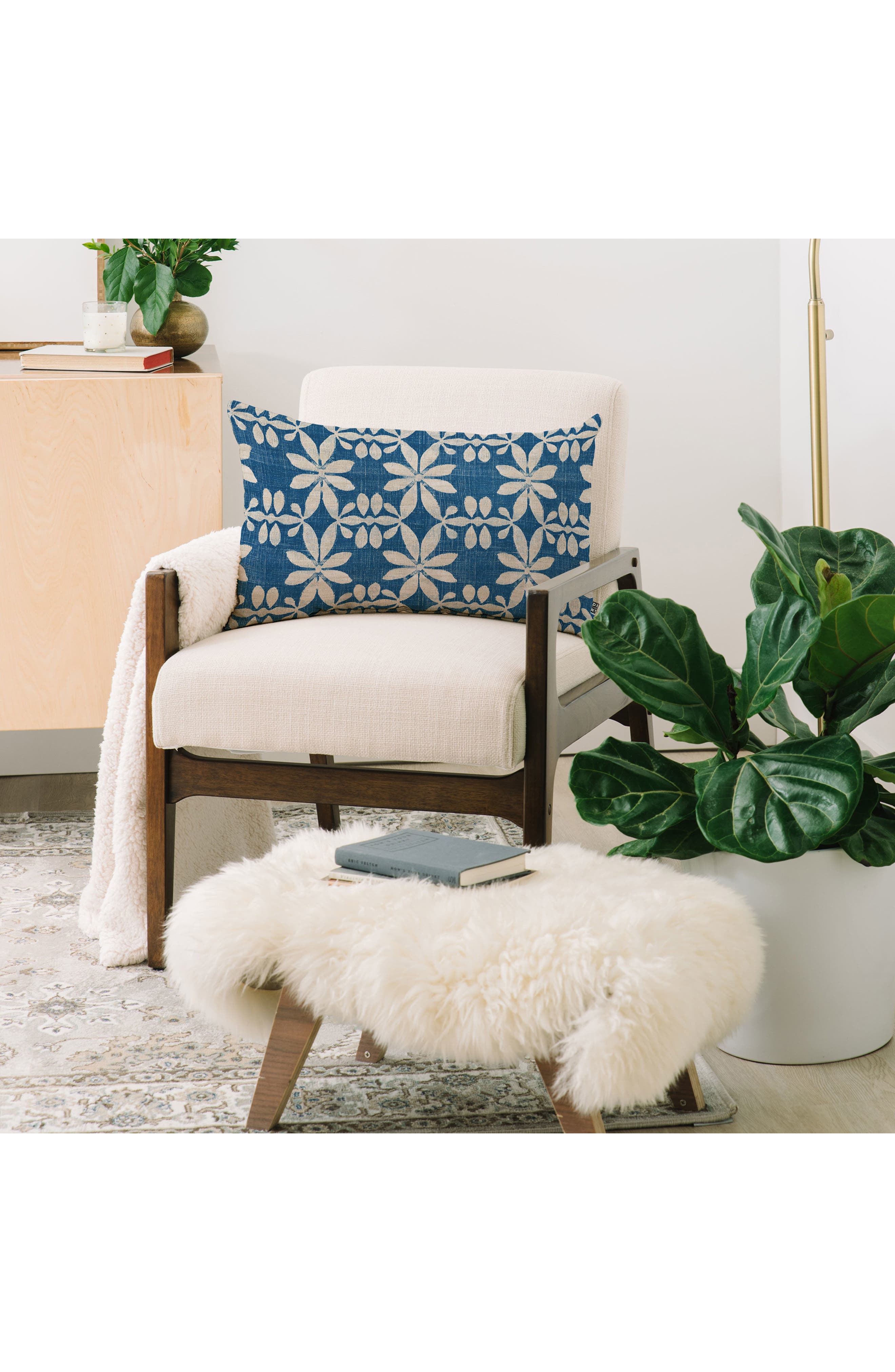 Deny Designs Star Denim Lumbar Throw Pillow